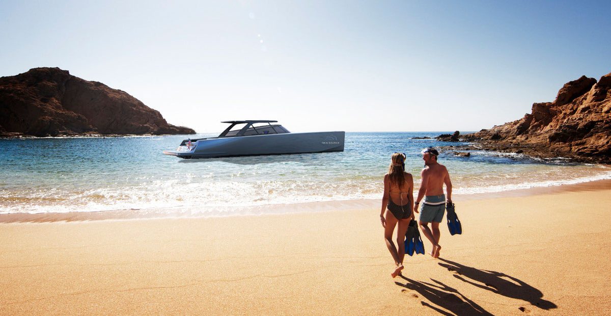 THE TWIN DOLPHIN VANDUTCH 56T BRINGS A NEW LEVEL OF LUXURY AND ADVENTURE TO LOS CABOS, MEXICO.