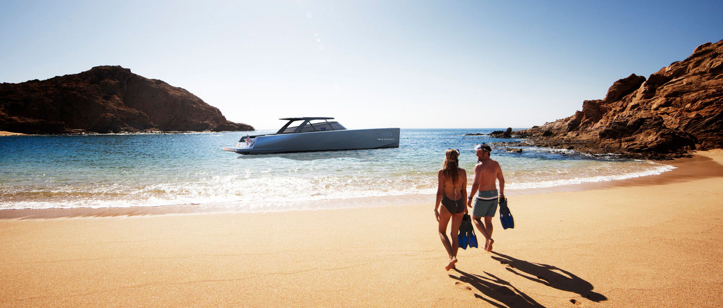 THE TWIN DOLPHIN VANDUTCH 56T BRINGS A NEW LEVEL OF LUXURY AND ADVENTURE TO LOS CABOS, MEXICO.